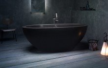 Черные каменные ванны picture № 14