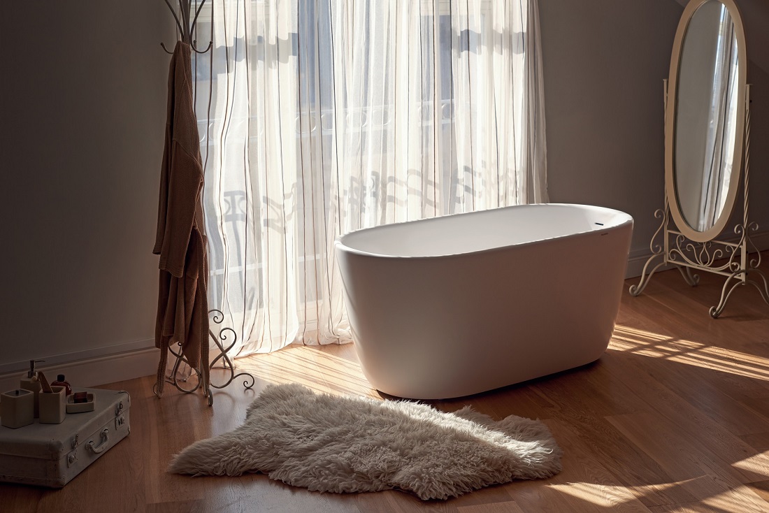 Отдельностоящая каменная ванна в стиле прованс Lullaby