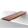 Aquatica Universal 36.25 Waterproof American Walnut Wood Bathtub Tray 627722011680 on white 100