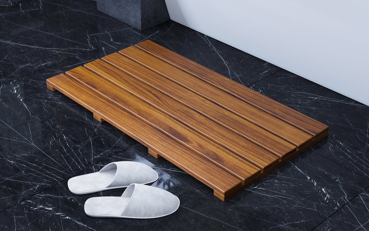 Aquatica Universal 33.5 Waterproof Iroko Wood Bath Shower Floor Mat 02 (web)