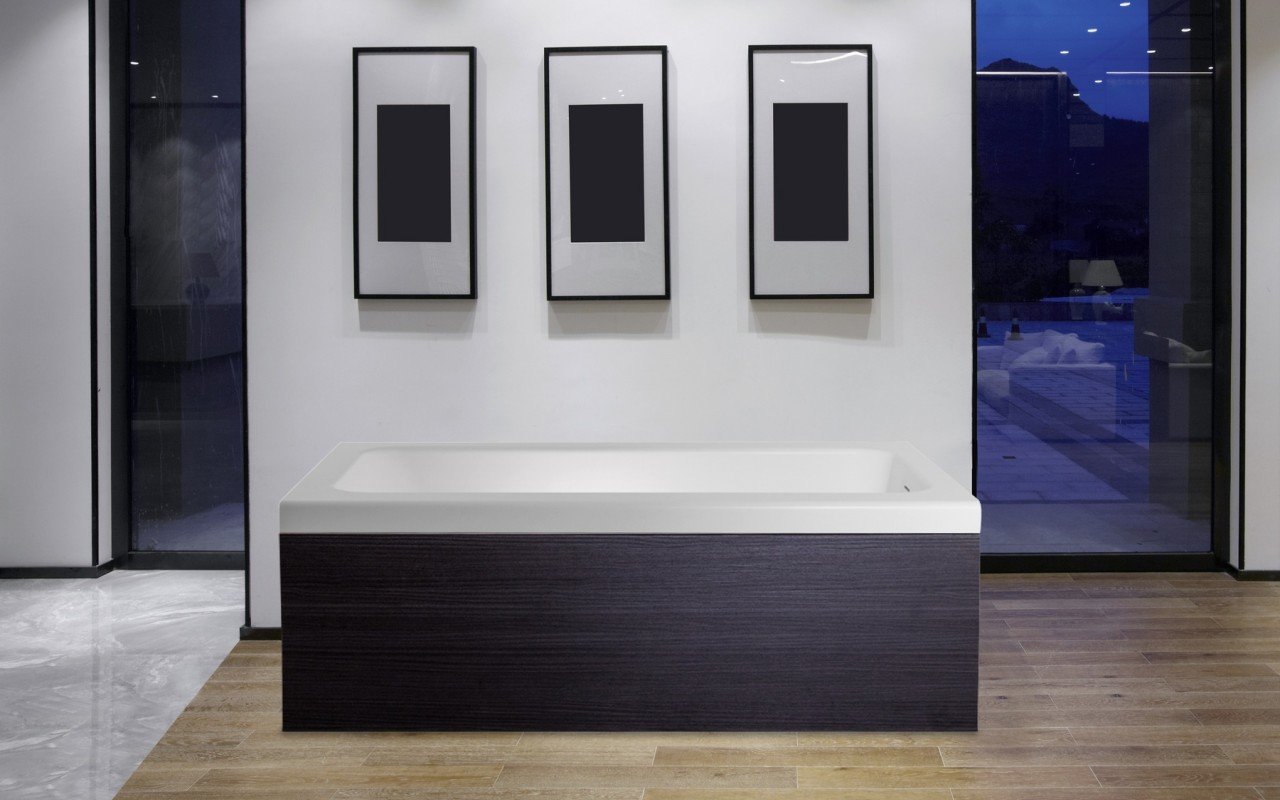 Pure 1D by Aquatica каменная ванна с деревянными панелями picture № 0