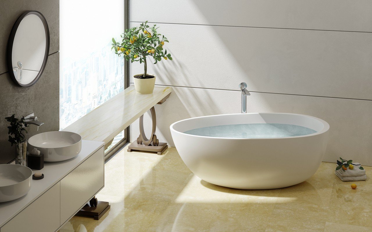 Spoon 2 Freestanding Solid Surface Bathtub by Aquatica 02 (web)