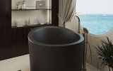 Aquatica True Ofuro Mini Black Freestanding Stone Bathtub 05 (web)