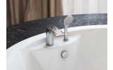 Bollicine d 121 faucet deck mounted tub filler chrome by Aquatica main