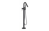 aquatica colonna 120 floor mounted tub filler black DF 02043 2V BK 1 0