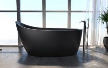 Aquatica Emmanuelle 2 Black Freestanding Solid Surface Bathtub (2) (web)