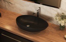 Black Stone Vessel Sink picture № 13