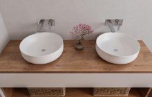 White Round Vessel Sink picture № 2