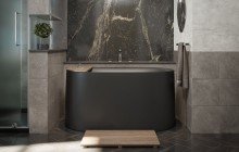 Черные каменные ванны picture № 11