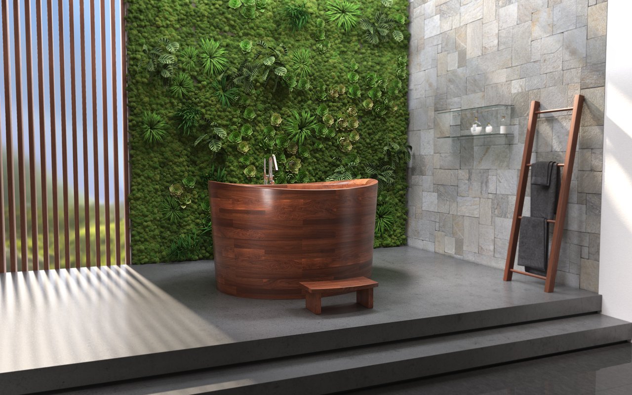 Aquatica True Ofuro Duo Wooden Freestanding Japanese Soaking Bathtub 06 1 (web)