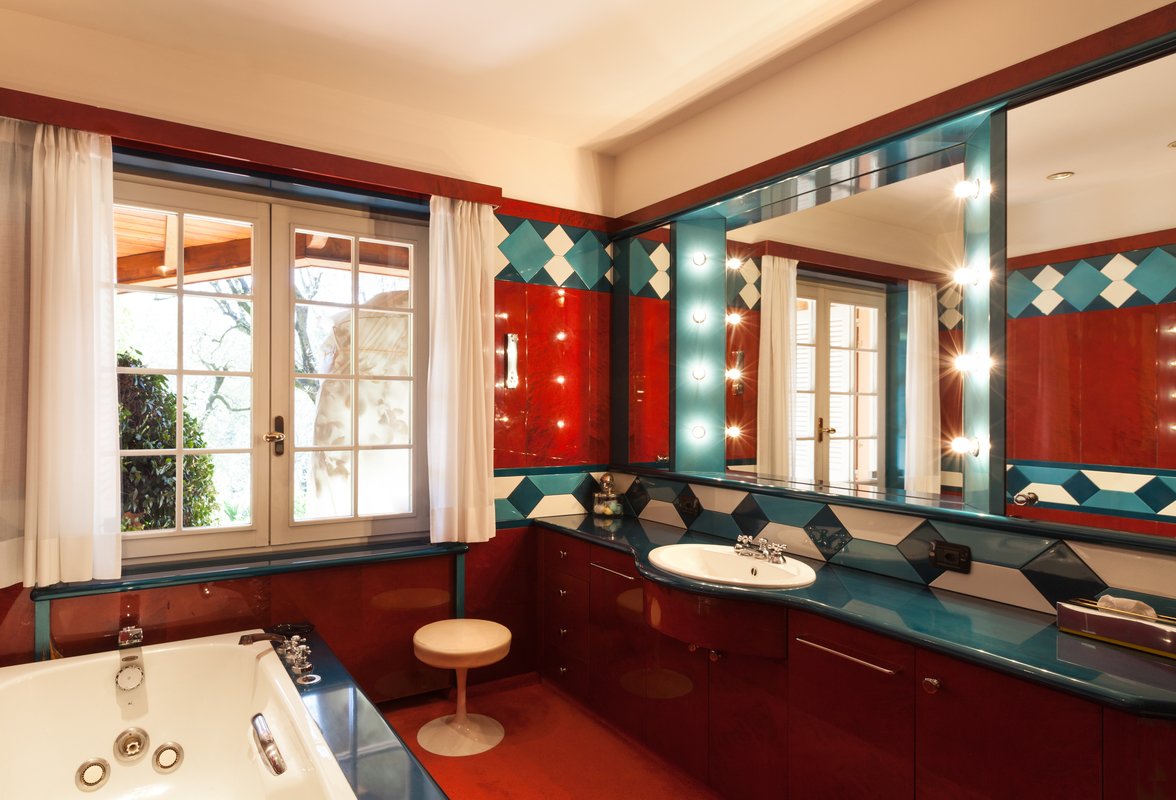 Яркая ванная комната – фото и варианты дизайна