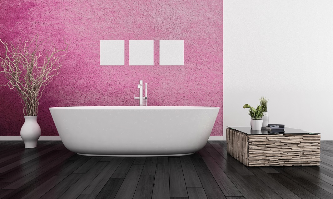 Розовая ванная комната foto 147223268