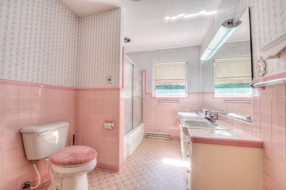 Розовая ванная комната foto 340295411