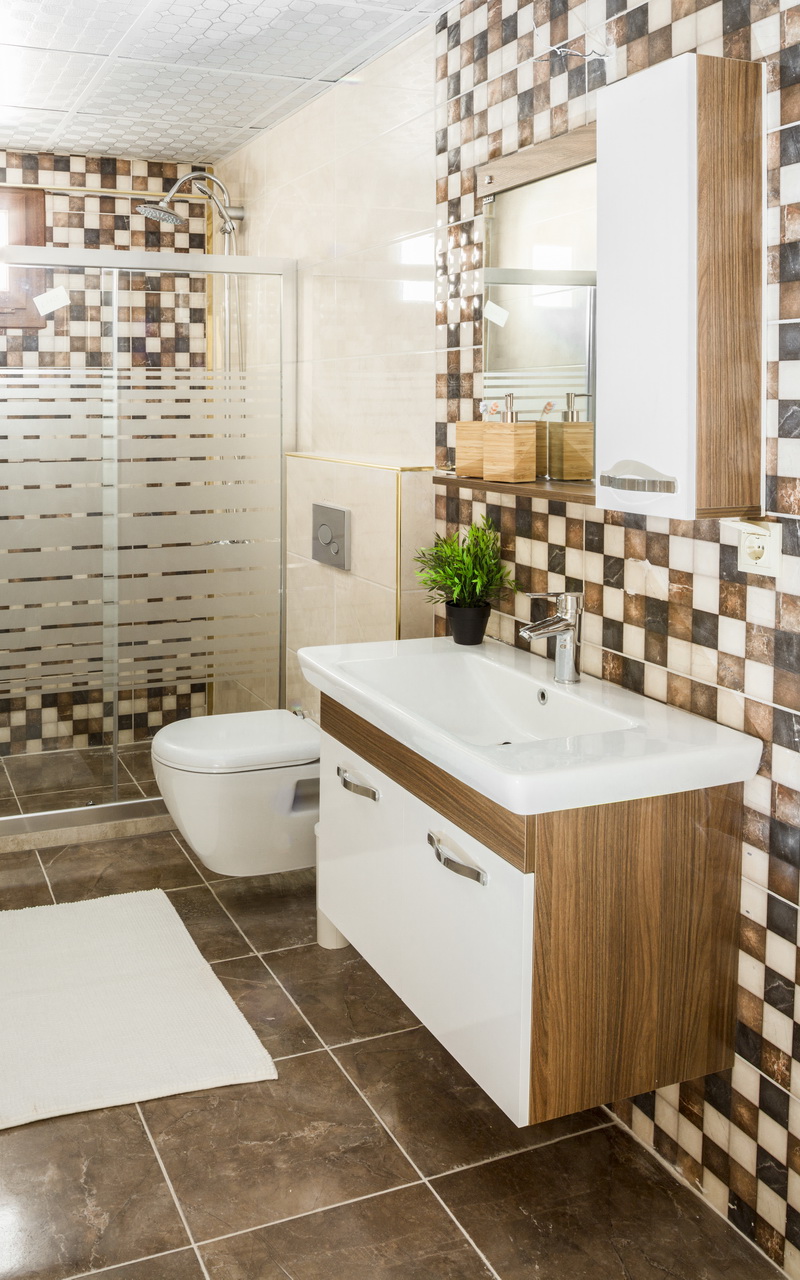 Мозаика в ванной комнате дизайн foto_459141520