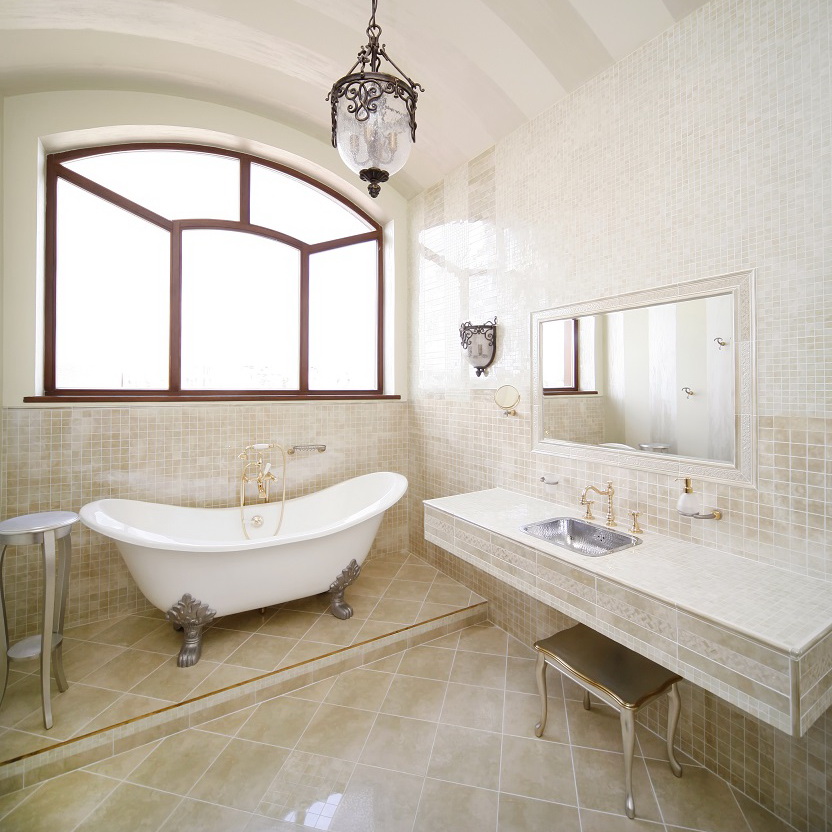 Бежевая ванная комната дизайн фото 54768635