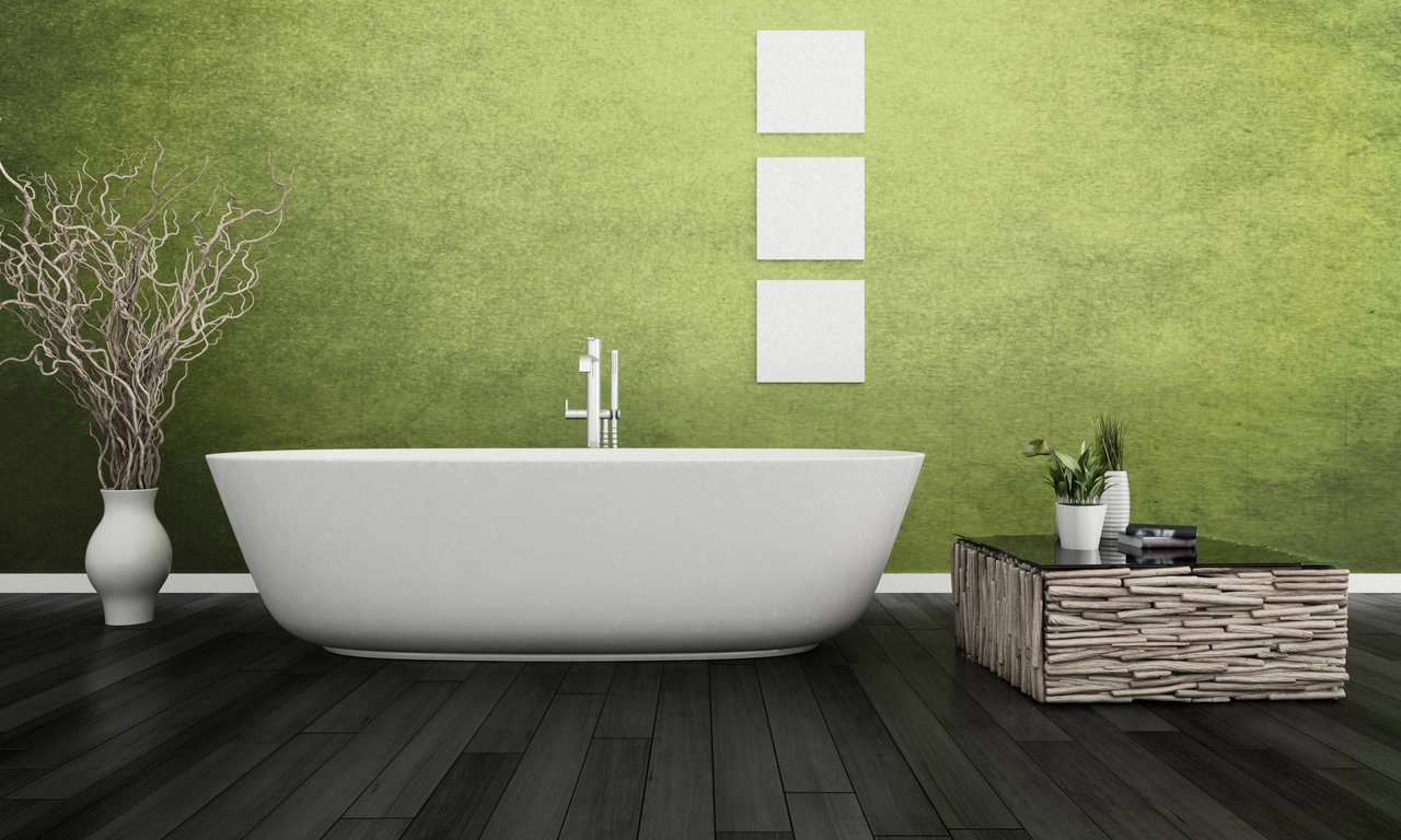 Зеленая ванная комната дизайн фото 147184340