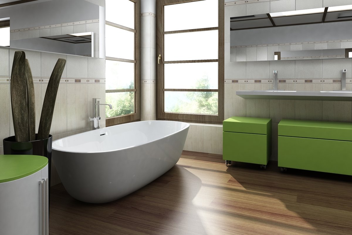 Зеленая ванная комната дизайн фото 149153558