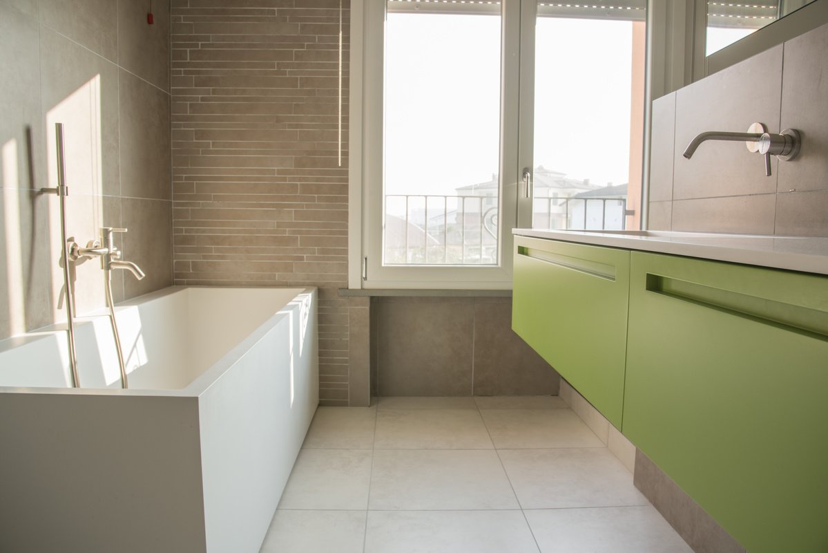 Зеленая ванная комната дизайн фото 72680888