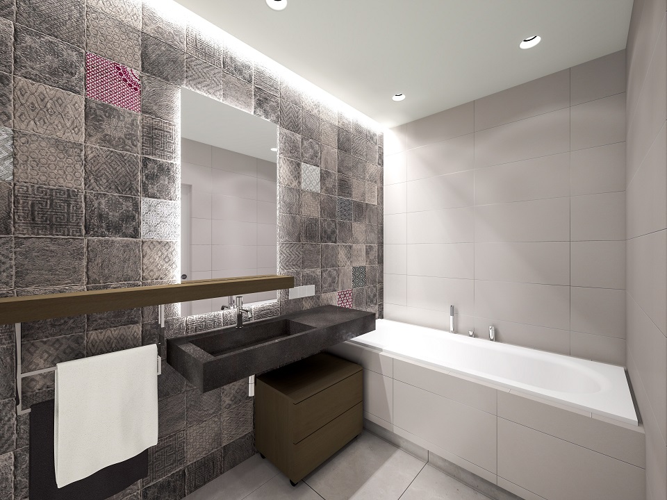 Ванная комната в стиле минимализм фото 246020050